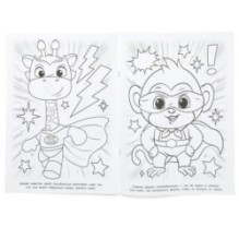 Суперкапибара против Акулы. Раскраска.