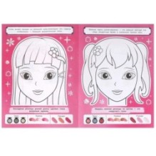 Аниме-макияж. STYLE Раскраска.