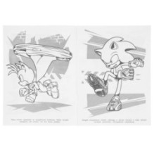 Приключения Соника. Раскраска.