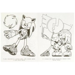 Соник и его друзья. Бомбическая раскраска.