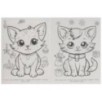 Забавные котята. Раскраска.
