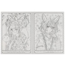 Загадочное аниме. Арт раскраска.