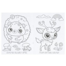 Лесные пушистики. Раскраска для детского сада.