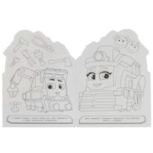 Город поездов. Раскраска.