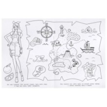 Сокровища пиратов. Раскраска бомбическая.