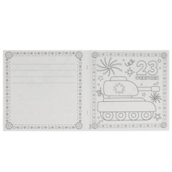 Праздничный переполох. Открытки. Раскраска.