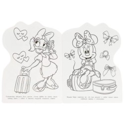 Весёлые друзья. Раскраска с вырубкой в виде героя.