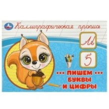 Пишем буквы и цифры. Каллиграфическая пропись.