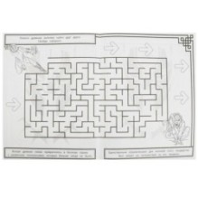 Защитник племени. Раскраска с лабиринтом.