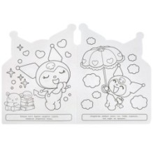 Веселые хобби. Куроми. Раскраска с вырубкой в виде героя.