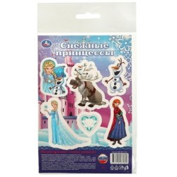 Наклейки бумажные,  снежные принцессы