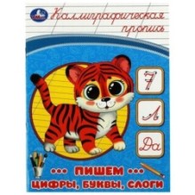 Пишем цифры, буквы, слоги. Каллиграфическая пропись.