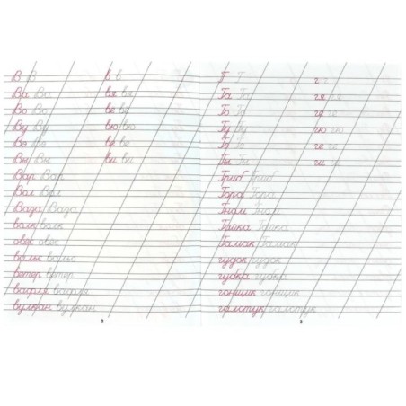 Пишем слоги и слова. Каллиграфическая пропись.