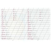 Пишем слоги и слова. Каллиграфическая пропись.