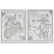 Путь ниндзя. Раскраска с лабиринтом.