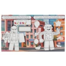 Виртуальный мир. 1 метр раскрасок. Раскладушка.