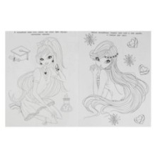 Маленькие волшебницы . Чудо раскраска.