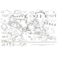 Волшебная гильдия . Раскраска с наклейками "Найди и покажи".