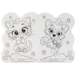 Зайка. Раскраска. Раскраска в виде героя А4.