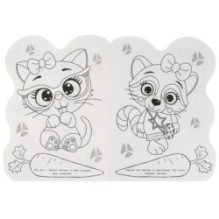 Зайка. Раскраска. Раскраска в виде героя А4.