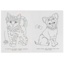 Модные питомцы. Раскраска для детского сада 3+