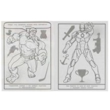 Неудержимая команда. Раскраска Лабиринт 16 картинок.