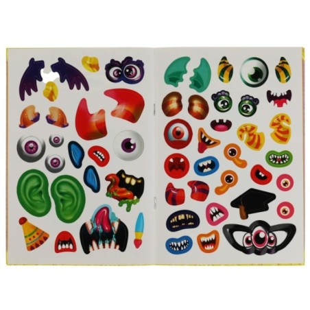 Кошмарики. Придумай монстрика. С наклейками.