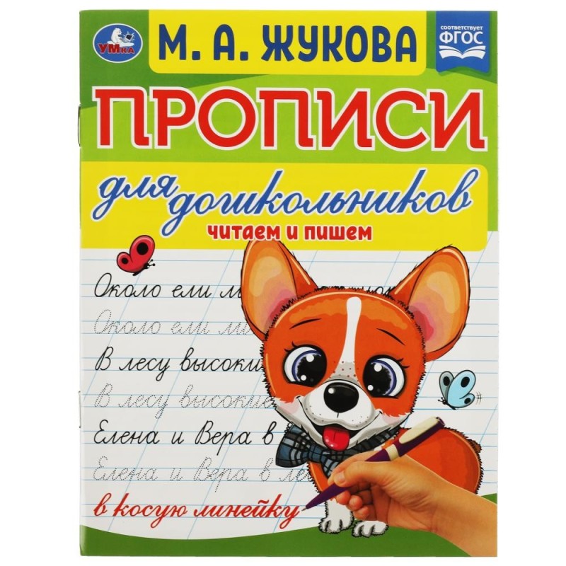 Прописи для дошкольников. Читаем и пишем. М. А. Жукова