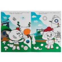 Игра в космонавтов. Раскраска-домино. Ми-ми-мишки.