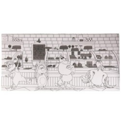 Весёлый праздник. Суперраскраска с заданием. Буба. Напольная в рулоне.