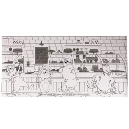 Весёлый праздник. Суперраскраска с заданием. Буба. Напольная в рулоне.