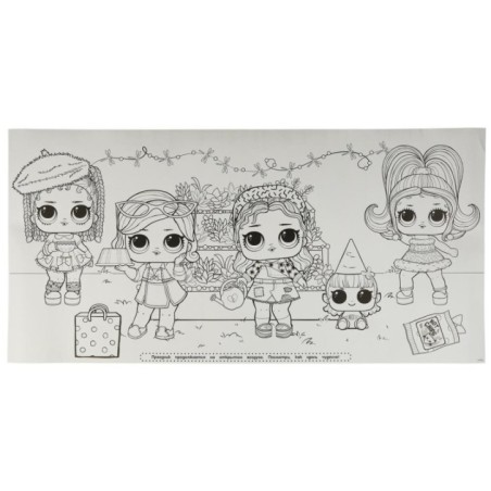 Суперраскраска с заданием. ЛОЛ. Напольная в рулоне.