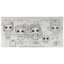 Суперраскраска с заданием. ЛОЛ. Напольная в рулоне.