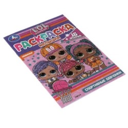 Раскраска-малышка. Спортивные девчонки. ЛОЛ. 16 заданий.