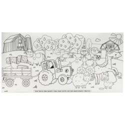 Суперраскраска с заданием. 1 метр. Синий Трактор.