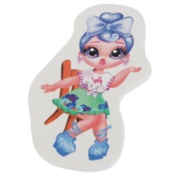 Мягкие многораз. наклейки 137х247мм веселые подружки.