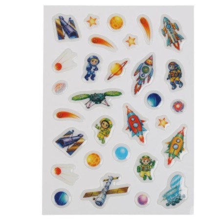 Космическое путешествие (активити с 3D накл, 30 шт)
