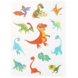 Гелев. многораз. наклейки 150*247мм ДИНОЗАВРЫ