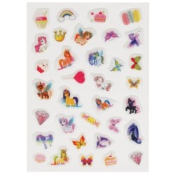 Единороги (активити с 3D накл, 30 шт)