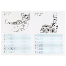 Пишем печатные буквы. Прописи А4. Мульт. 2+2.