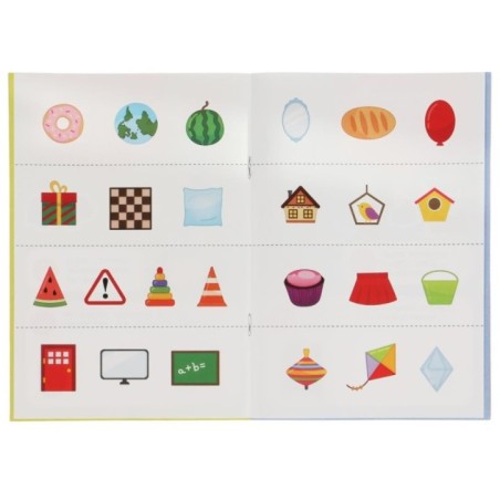 Изучаем цввета и формы. Активити А5 с многораз.наклейками. Синий трактор.