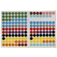 Цвета и формы. 100 многоразовых кружочков. Синий трактор.