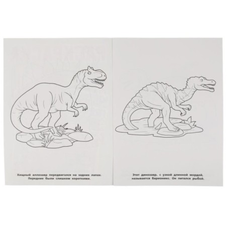 Парк Юрского периода. Первая Раскраска А4.