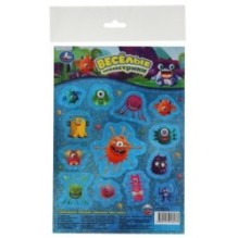 Веселые Монстрики. Сверкающие наклейки.