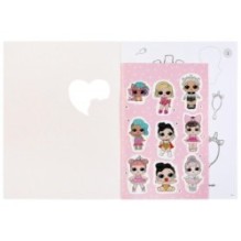 Веселые подружки. Лол. (Первая раскраска с вырубкой в обложке и глиттер. наклейками)