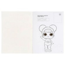 Веселые девчонки. Лол. (Наклей и раскрась, А4)