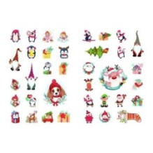 Веселі забавки для дошкільнят. Christmas sticker book. Ялинка