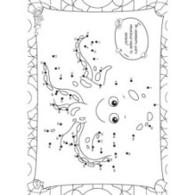 Кольорово мені. Розмальовка за крапками. Мишеня