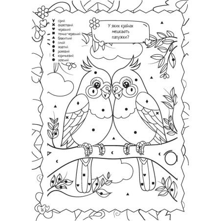 Кольорово мені. Розмальовка за формами. Мавпеня