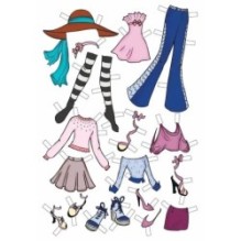 Книга 9.Одягни ляльку (рожева)